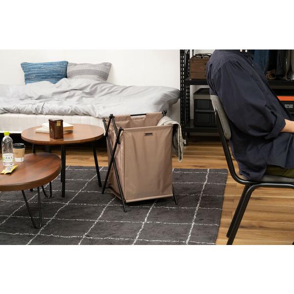 フォールディングバスケットL ベージュ ランドリーバスケット 収納バスケット 折りたたみ スリム ランドリーラック 脱衣かご シンプル 収納ボックス |  | 16