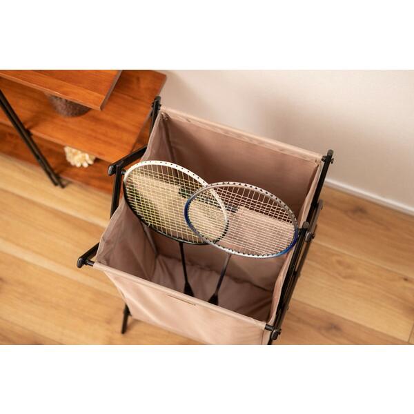 フォールディングバスケットL ベージュ ランドリーバスケット 収納バスケット 折りたたみ スリム ランドリーラック 脱衣かご シンプル 収納ボックス |  | 18