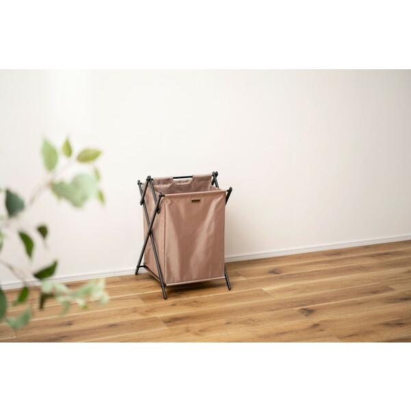 フォールディングバスケットL ベージュ ランドリーバスケット 収納バスケット 折りたたみ スリム ランドリーラック 脱衣かご シンプル 収納ボックス |  | 06