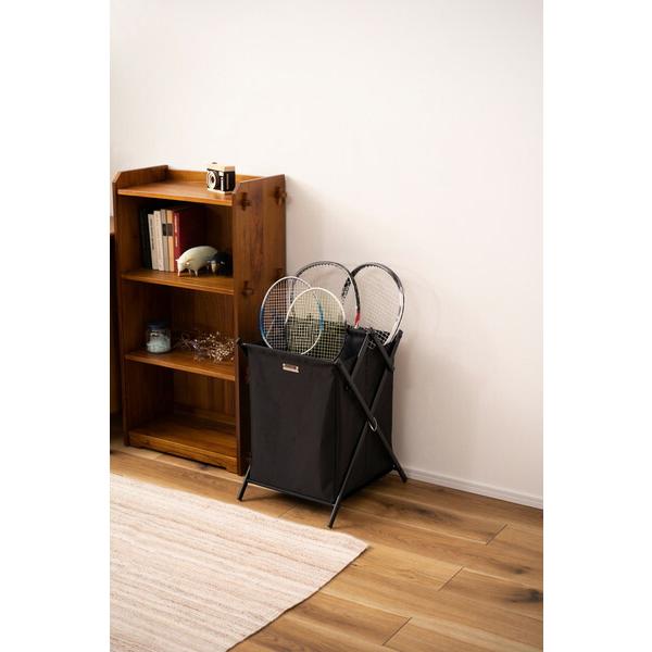 フォールディングバスケットL ブラック ランドリーバスケット 収納バスケット 折りたたみ スリム ランドリーラック 脱衣かご シンプル 収納ボックス |  | 06