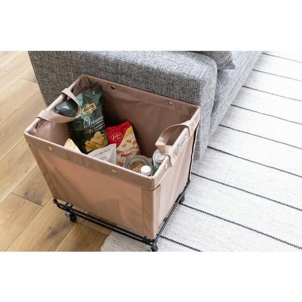 バスケットワゴン ベージュ 小物入れ 収納 ワゴン キャスター付き ランドリーバスケット ランドリーボックス 洗濯かご 脱衣かご シンプル 洗濯物入れ おしゃれ |  | 03