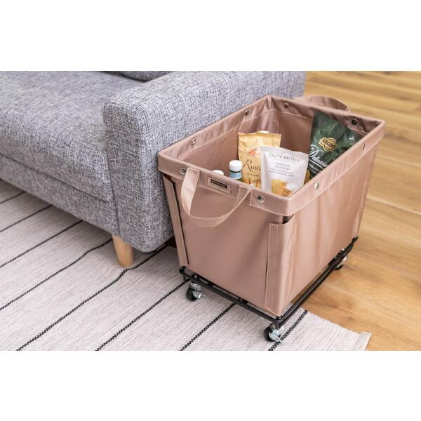 バスケットワゴン ベージュ 小物入れ 収納 ワゴン キャスター付き ランドリーバスケット ランドリーボックス 洗濯かご 脱衣かご シンプル 洗濯物入れ おしゃれ |  | 06