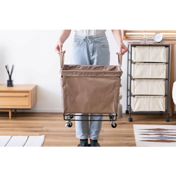 バスケットワゴン ベージュ 小物入れ 収納 ワゴン キャスター付き ランドリーバスケット ランドリーボックス 洗濯かご 脱衣かご シンプル 洗濯物入れ おしゃれ |  | 08