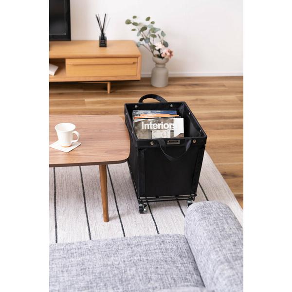 バスケットワゴン ブラック 小物入れ 収納 ワゴン キャスター付き ランドリーバスケット ランドリーボックス 洗濯かご 脱衣かご シンプル 洗濯物入れ おしゃれ |  | 05