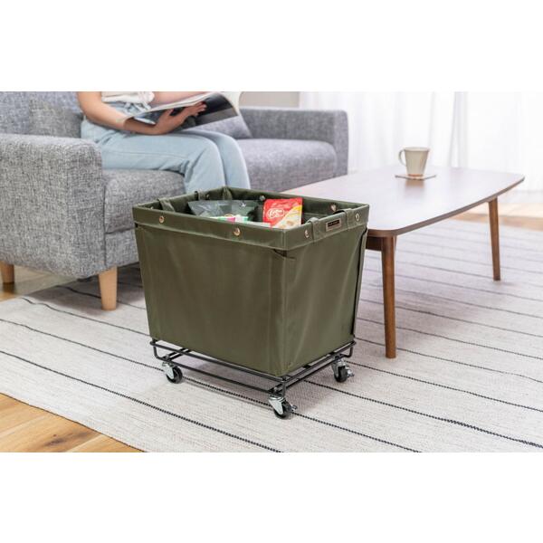 バスケットワゴン グリーン 小物入れ 収納 ワゴン キャスター付き ランドリーバスケット ランドリーボックス 洗濯かご 脱衣かご シンプル 洗濯物入れ おしゃれ |  | 11