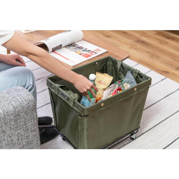バスケットワゴン グリーン 小物入れ 収納 ワゴン キャスター付き ランドリーバスケット ランドリーボックス 洗濯かご 脱衣かご シンプル 洗濯物入れ おしゃれ |  | 15