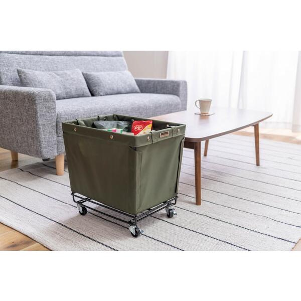 バスケットワゴン グリーン 小物入れ 収納 ワゴン キャスター付き ランドリーバスケット ランドリーボックス 洗濯かご 脱衣かご シンプル 洗濯物入れ おしゃれ |  | 06