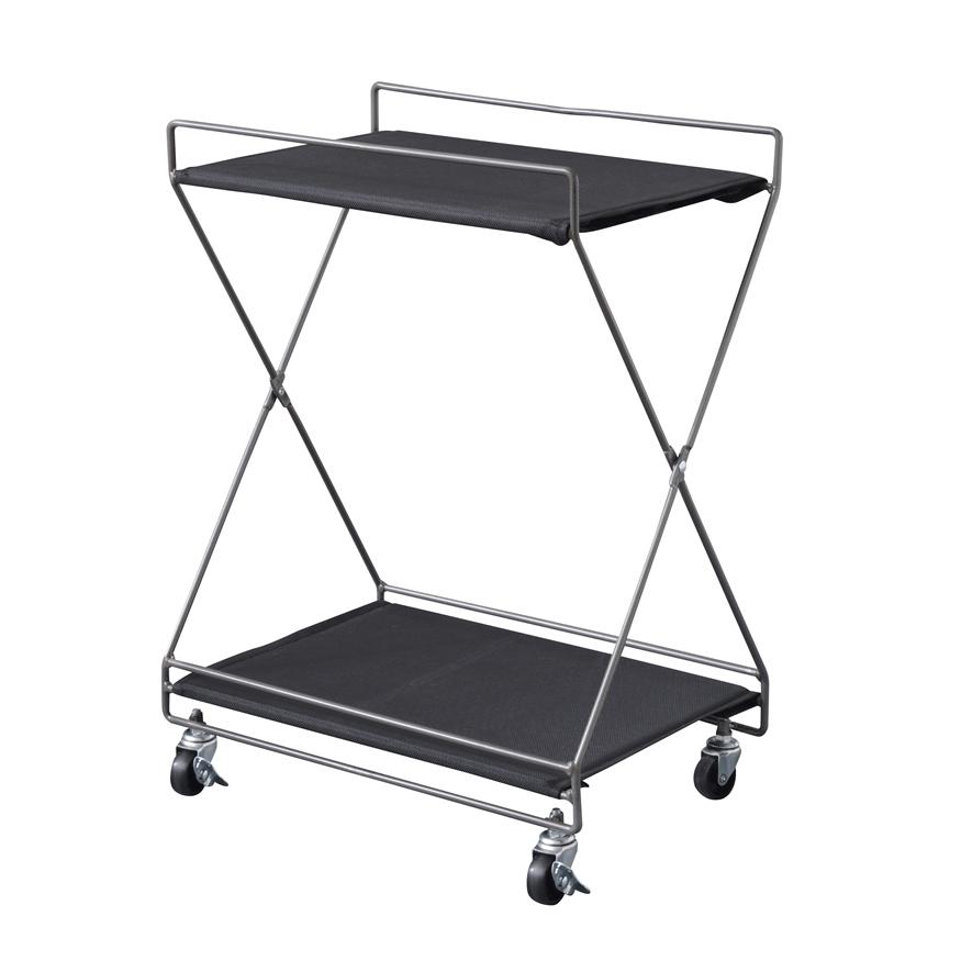 フォールディングワゴン S 折りたたみワゴン サイドワゴン キッチンラック リビング デスク | 