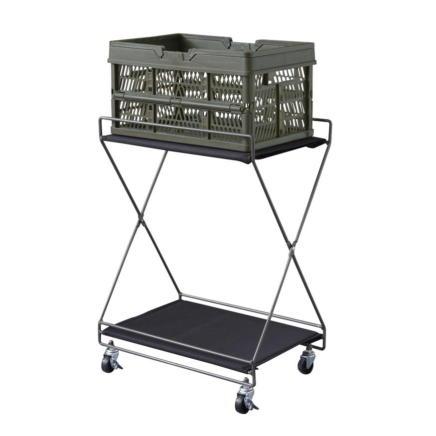 フォールディングワゴン S 折りたたみワゴン サイドワゴン キッチンラック リビング デスク |  | 01