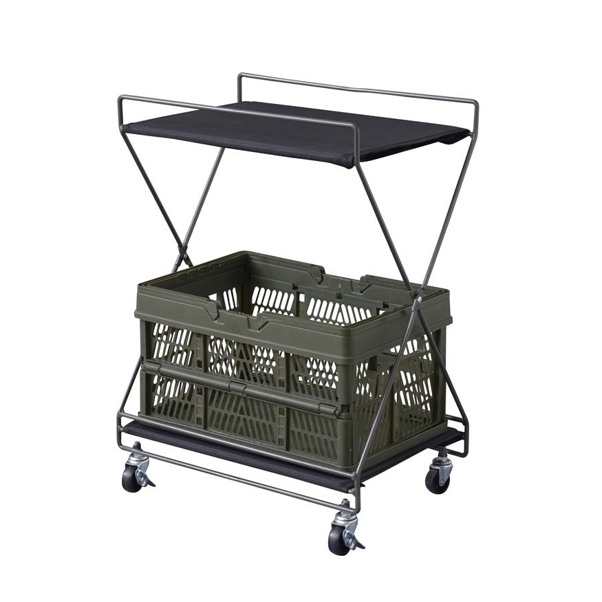 フォールディングワゴン S 折りたたみワゴン サイドワゴン キッチンラック リビング デスク |  | 02