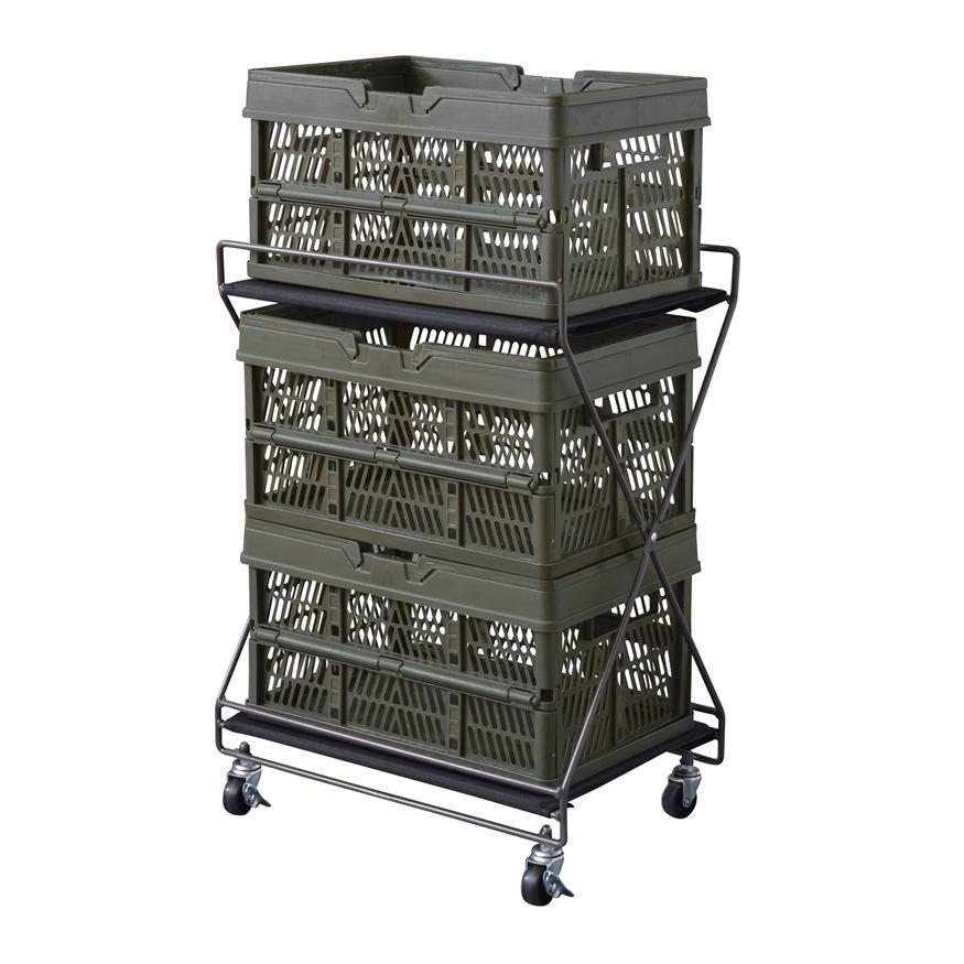 フォールディングワゴン S 折りたたみワゴン サイドワゴン キッチンラック リビング デスク |  | 05