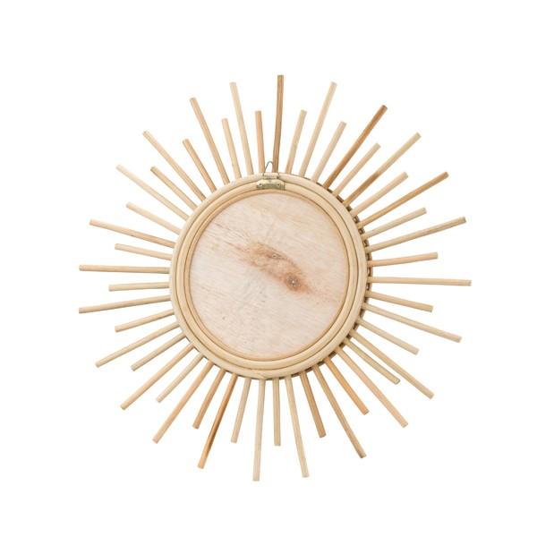 鏡 壁掛け 壁掛 コンパクト ラタン ウォールミラー ミラー かがみ カガミ レトロ アンティーク |  | 01