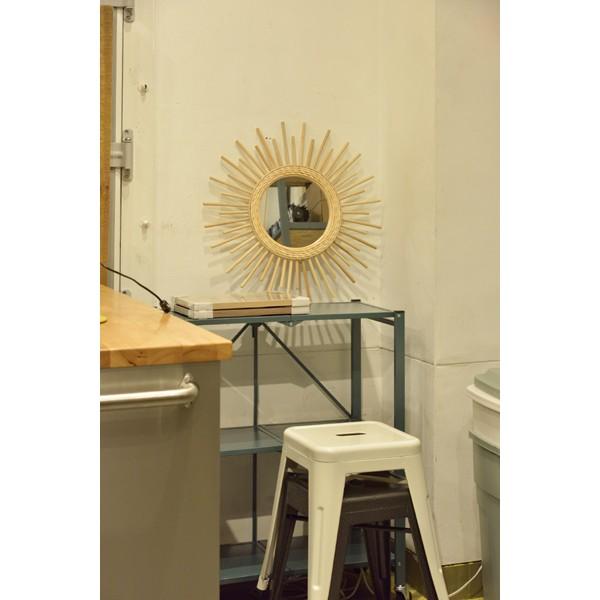 鏡 壁掛け 壁掛 コンパクト ラタン ウォールミラー ミラー かがみ カガミ レトロ アンティーク |  | 03