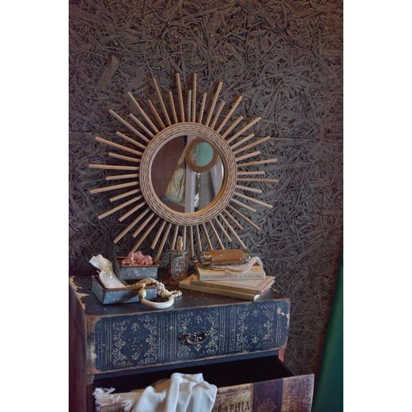 鏡 壁掛け 壁掛 コンパクト ラタン ウォールミラー ミラー かがみ カガミ レトロ アンティーク |  | 06