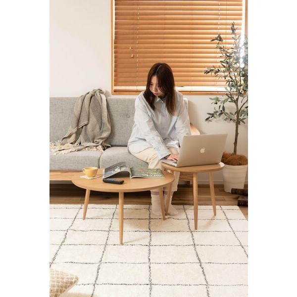ラウンドテーブル S 木製 天然木 サイドテーブル リビングテーブル カフェテーブル おしゃれ 木目 コンパクト 作業台 ナチュラル |  | 09