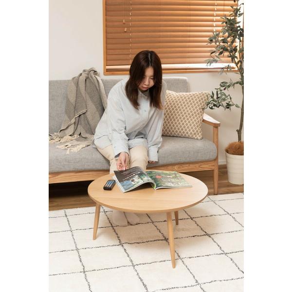 ラウンドテーブル L 木製 天然木 サイドテーブル リビングテーブル カフェテーブル おしゃれ 木目 コンパクト 作業台 ナチュラル |  | 16