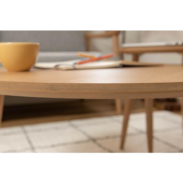 ラウンドテーブル L 木製 天然木 サイドテーブル リビングテーブル カフェテーブル おしゃれ 木目 コンパクト 作業台 ナチュラル |  | 09