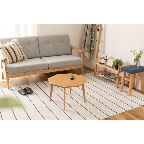 オクタゴンテーブル 木製 天然木 おしゃれ 木目 幅60 ローテーブル センターテーブル ソファーテーブル ナチュラル |  | 16