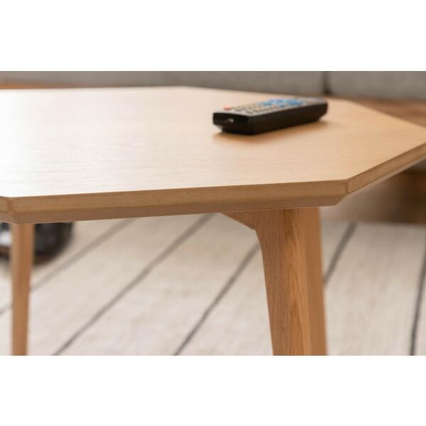 オクタゴンテーブル 木製 天然木 おしゃれ 木目 幅60 ローテーブル センターテーブル ソファーテーブル ナチュラル |  | 07