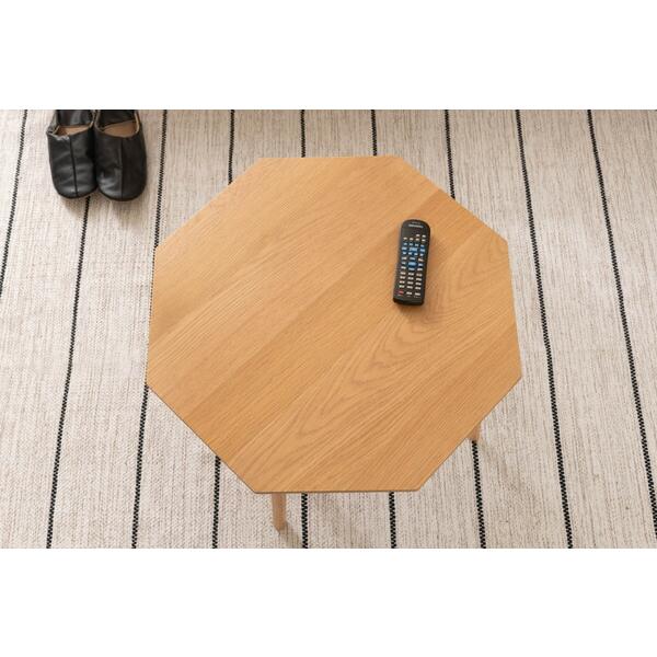 オクタゴンテーブル 木製 天然木 おしゃれ 木目 幅60 ローテーブル センターテーブル ソファーテーブル ナチュラル |  | 09