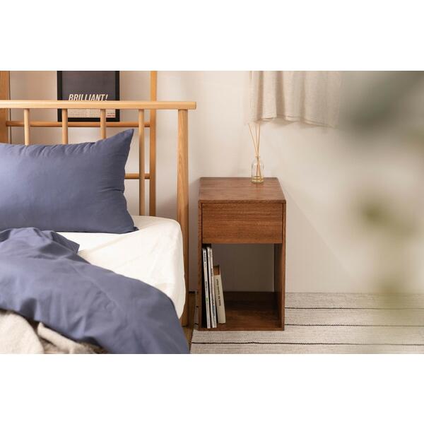 サイドチェスト サイドテーブル 木製 天然木 おしゃれ 木目 コンパクト 引き出し 収納 ナイトテーブル ブラウン |  | 07