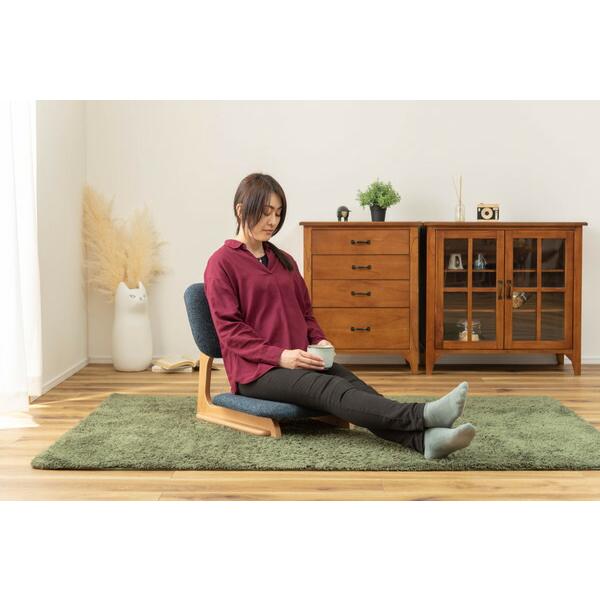 フロアチェア 座いす 座椅子 おしゃれ 木製 炬燵チェア リビング 完成品 ローチェア ブルー |  | 10