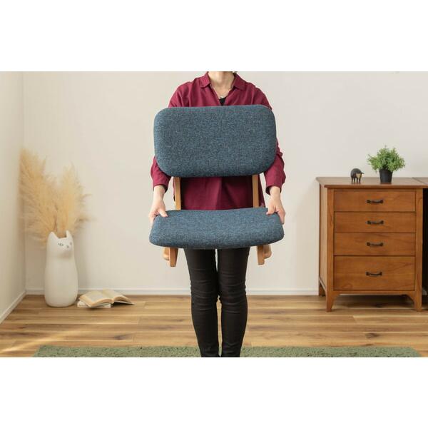 フロアチェア 座いす 座椅子 おしゃれ 木製 炬燵チェア リビング 完成品 ローチェア ブルー |  | 17