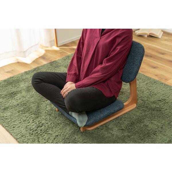 フロアチェア 座いす 座椅子 おしゃれ 木製 炬燵チェア リビング 完成品 ローチェア ブルー |  | 18