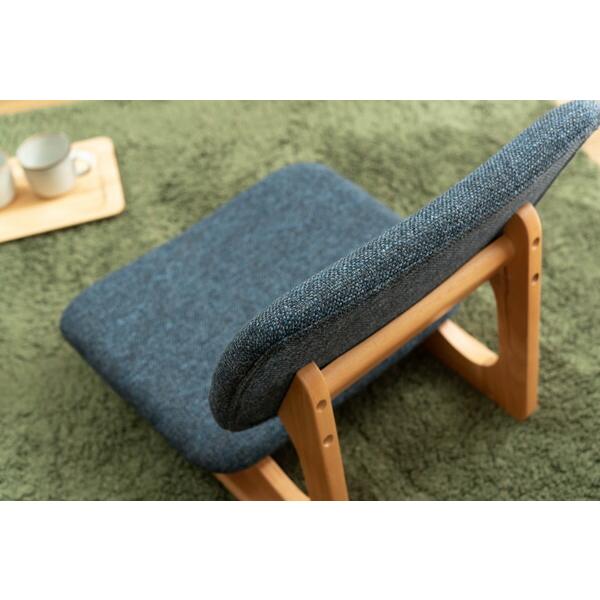 フロアチェア 座いす 座椅子 おしゃれ 木製 炬燵チェア リビング 完成品 ローチェア ブルー |  | 09