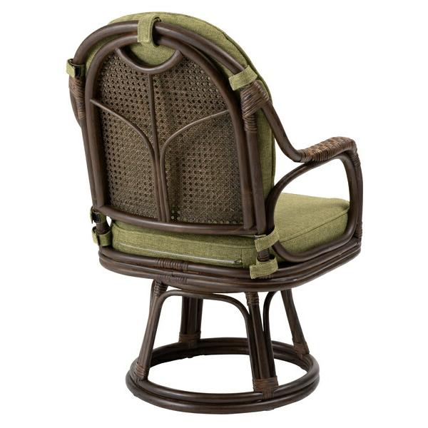 ラタン回転チェア グリーン 高座椅子 リラックス パーソナルチェア 1人掛け ソファー アジアン 和風 おしゃれ |  | 01