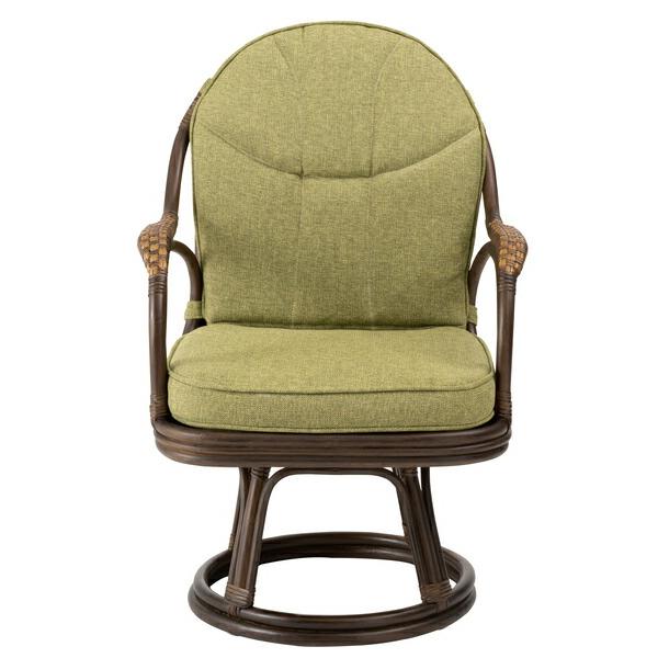 ラタン回転チェア グリーン 高座椅子 リラックス パーソナルチェア 1人掛け ソファー アジアン 和風 おしゃれ |  | 02