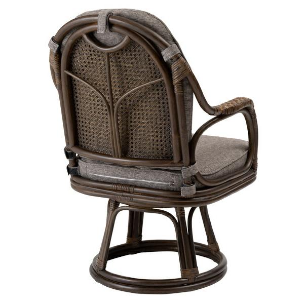 ラタン回転チェア グレー 高座椅子 リラックス パーソナルチェア 1人掛け ソファー アジアン 和風 おしゃれ |  | 01