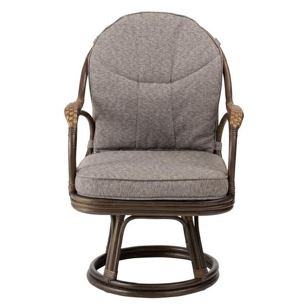 ラタン回転チェア グレー 高座椅子 リラックス パーソナルチェア 1人掛け ソファー アジアン 和風 おしゃれ |  | 02