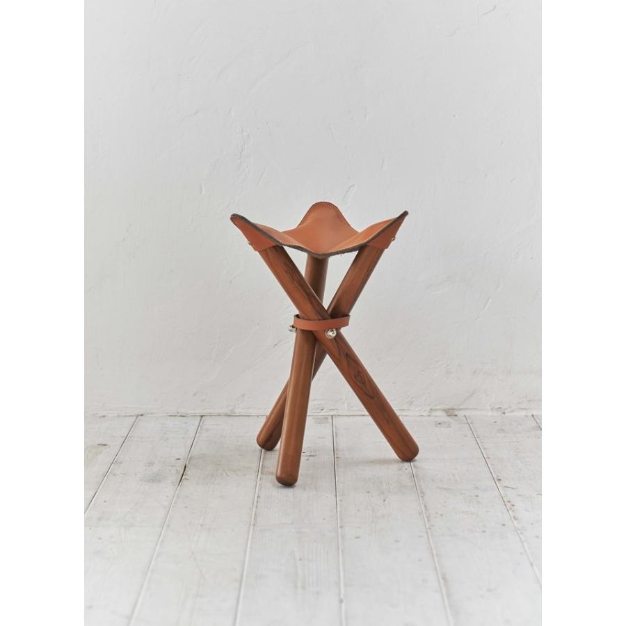 フォールディングスツール 本革 高級感 おしゃれ 折りたたみスツール コンパクト 木製 アウトドア キャンプ 玄関 椅子 イス ローチェアー レジャー |  | 06