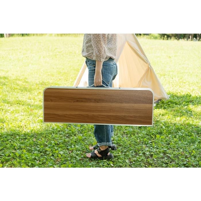 フォールディングテーブル＆ベンチセット 折りたたみ コンパクト アウトドア キャンプ レジャー ダイニングテーブル イス 椅子 おしゃれ 作業台 食卓テーブル |  | 08