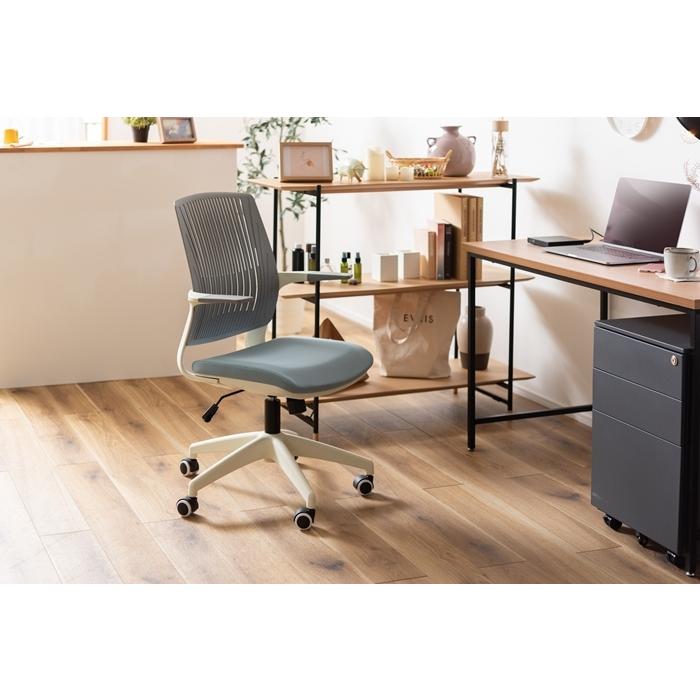 クレコ オフィスチェア ブルー ワークチェア パソコンチェア 椅子 イス 学習椅子 回転式 昇降機能 ロッキング機能 キャスター付き 肘付き リモートワーク |  | 01