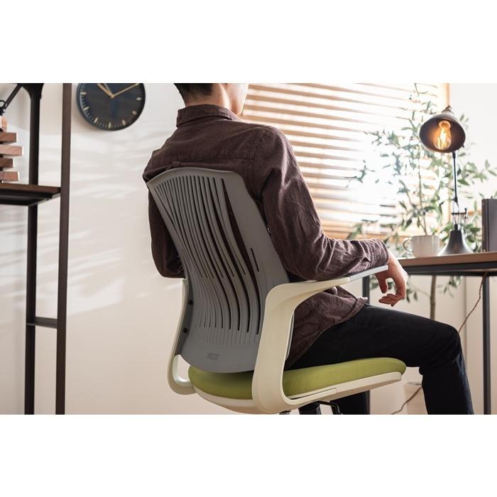 クレコ オフィスチェア グリーン ワークチェア パソコンチェア 椅子 イス 学習椅子 回転式 昇降機能 ロッキング機能 キャスター付き 肘付き リモートワーク |  | 03