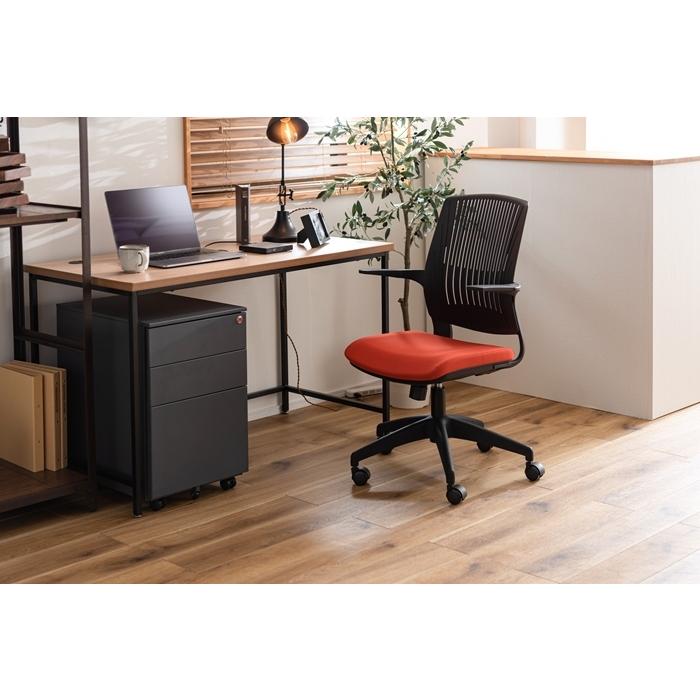 クレコ オフィスチェア オレンジ ワークチェア パソコンチェア 椅子 イス 学習椅子 回転式 昇降機能 ロッキング機能 キャスター付き 肘付き リモートワーク |  | 01