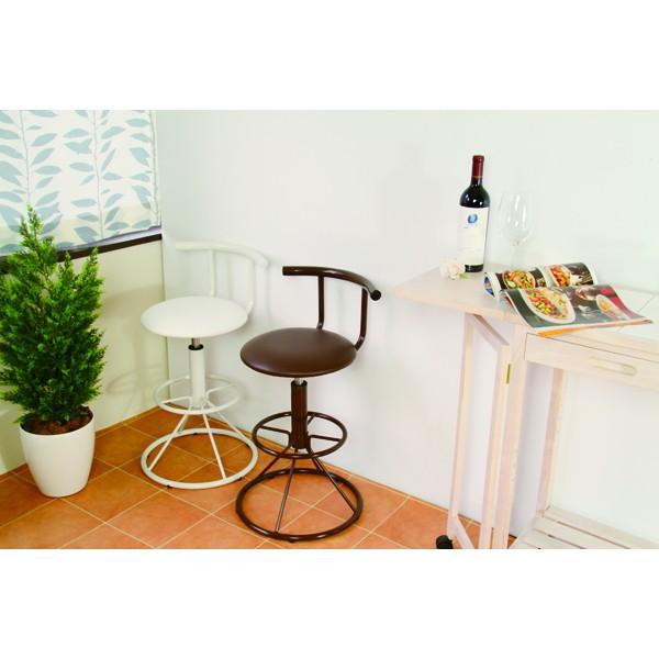 ハイチェア カウンターチェア バーチェアー 回転式 昇降式 イス 椅子 チェアー レザー 北欧 インテリア アンティーク |  | 04