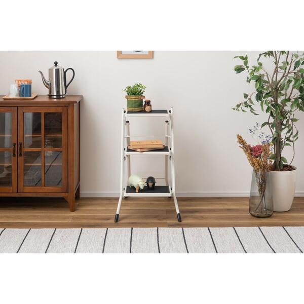 ステップ台 ホワイト 脚立 大掃除 洗車台 はしご 梯子 椅子 台所 キッチン コンパクト スリム 軽量 |  | 12