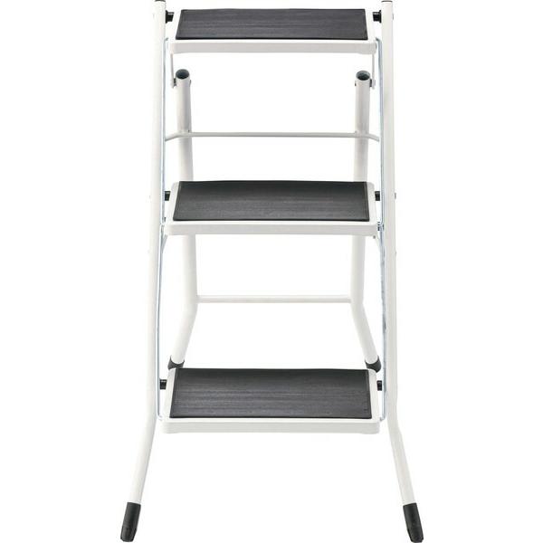 ステップ台 ホワイト 脚立 大掃除 洗車台 はしご 梯子 椅子 台所 キッチン コンパクト スリム 軽量 |  | 01