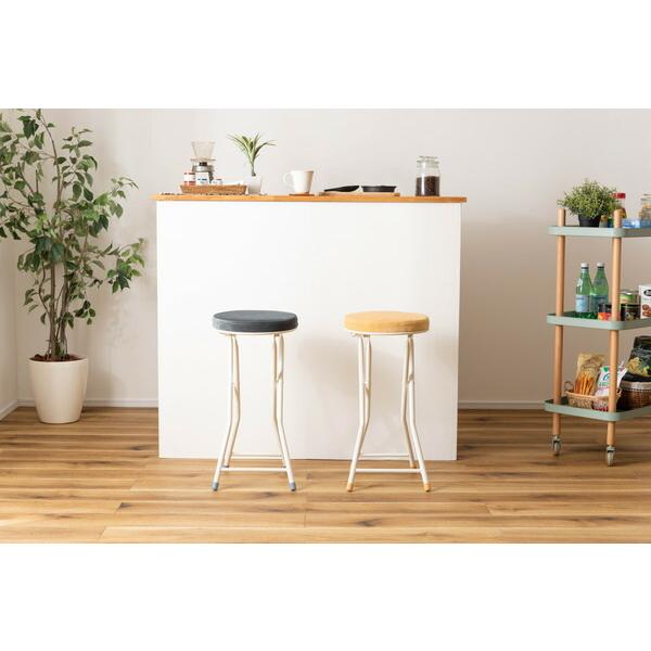 フォールディング ダークグレー ハイスツール 折りたたみ カウンターチェアー コンパクト 椅子 イス いす 完成品  かわいい チェアー 軽量 パイプ椅子 |  | 09