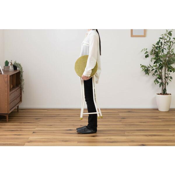 フォールディング ハイスツール グリーン ハイスツール 折りたたみ カウンターチェアー コンパクト 椅子 イス いす 完成品  かわいい チェアー 軽量 パイプ椅子 |  | 11