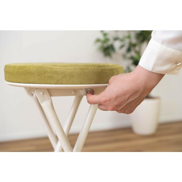 フォールディング ハイスツール グリーン ハイスツール 折りたたみ カウンターチェアー コンパクト 椅子 イス いす 完成品  かわいい チェアー 軽量 パイプ椅子 |  | 17