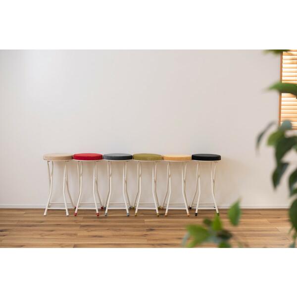 フォールディング ハイスツール グリーン ハイスツール 折りたたみ カウンターチェアー コンパクト 椅子 イス いす 完成品  かわいい チェアー 軽量 パイプ椅子 |  | 03