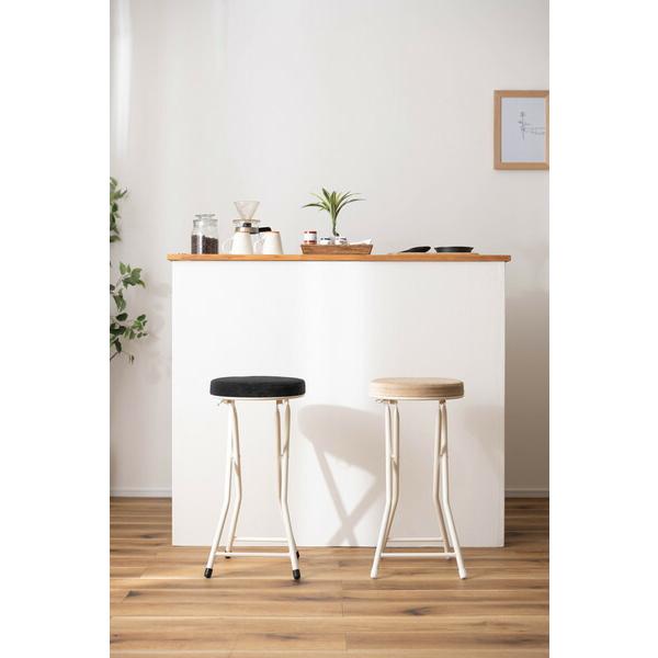 フォールディング ハイスツール ブラック ハイスツール 折りたたみ カウンターチェアー コンパクト 椅子 イス いす 完成品  かわいい チェアー 軽量 パイプ椅子 |  | 10