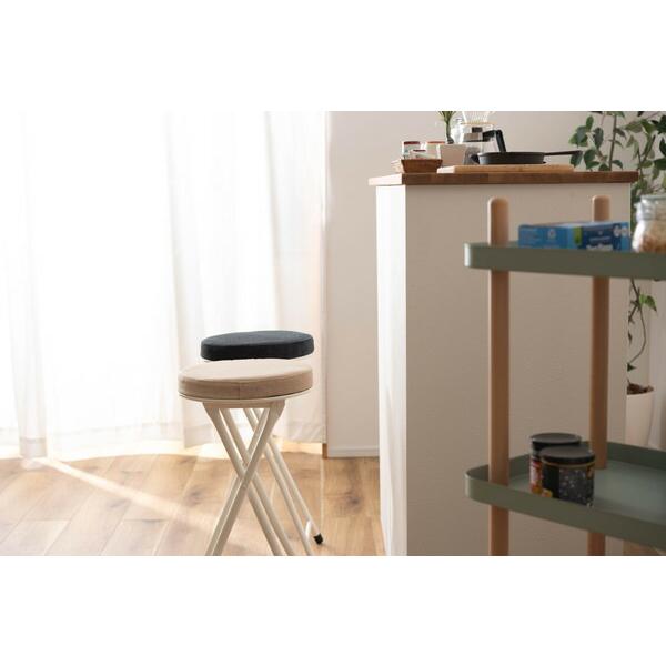 フォールディング ハイスツール ブラック ハイスツール 折りたたみ カウンターチェアー コンパクト 椅子 イス いす 完成品  かわいい チェアー 軽量 パイプ椅子 |  | 11