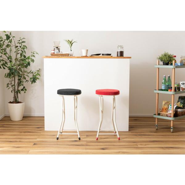 フォールディング ハイスツール ブラック ハイスツール 折りたたみ カウンターチェアー コンパクト 椅子 イス いす 完成品  かわいい チェアー 軽量 パイプ椅子 |  | 08