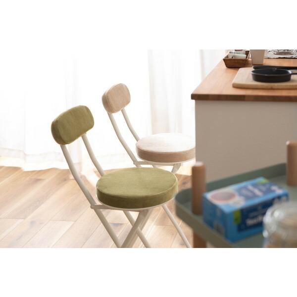 フォールディング ハイチェア ベージュ 折りたたみ カウンターチェアー コンパクト 椅子 イス いす 完成品 お洒落 可愛い かわいい チェアー 軽量 パイプ椅子 |  | 09