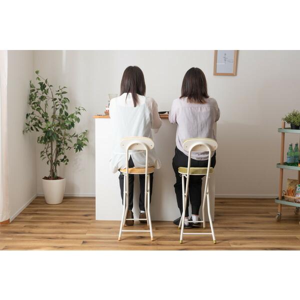 フォールディング ハイチェア グリーン 折りたたみ カウンターチェアー コンパクト 椅子 イス いす 完成品 お洒落 可愛い かわいい チェアー 軽量 パイプ椅子 |  | 11
